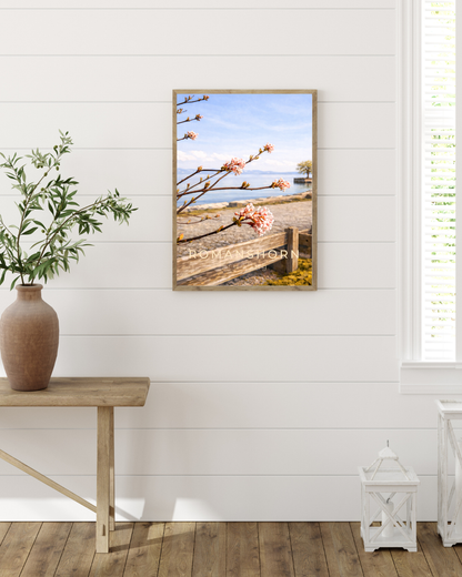 A4 Deko-Print Romanshorn Frühling – im Bilderrahmen als Wanddekoration