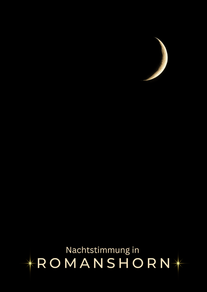 „Nachtstimmungskarte Romanshorn – Limitierte Edition mit Blick auf den Bodensee bei Nacht"
