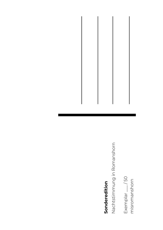 „Rückseite Nachtstimmungskarte Romanshorn – Limitierte Edition, handnummeriert (von 50)"
